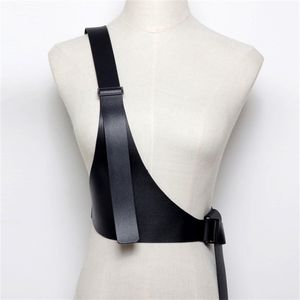 TRODEAM Women Sexy Leather Body Bondage Cage Sculpting Harness Waist Belt Straps Garter Belts Waistband Harajuku Suspenders 220509 262p