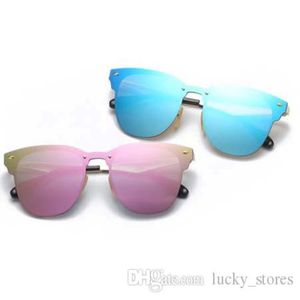 패션 남성 여성 선글라스 고품질 선글라스 여성 남성 금속 프레임 미러 안경 UV400 렌즈 238U