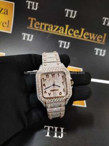 Designer Design Moissanite Diamond Watch Luxury Iced Out VVS Moissanite Diamond Mechanical Watches Women Moissanite Watch