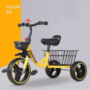 Bikes Ride-Ons Childrens tricycle bicycle anti-rollover child pedal bicycle baby riding toy car boy and girl birthday gift childrens car Y240527