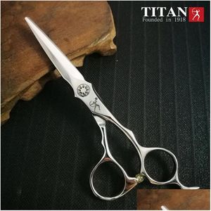 Saç makası titan vg10 çelik el yapımı keskin kesim kuaför makası 240228 damla dağıtım ürünleri bakım stil araçları dhlq2