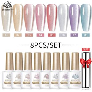 Sparkling Moonlight Cat Magnetic Gel Polish Set Semi Permanent Soak Off Crystal Gel Nail Polish Kit For Nail Art DIY 240527