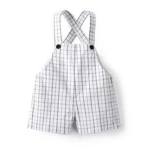Overalls ROMPERS 2024 Baby Boys Sommer Shorts Neugeborene Jungen Gentleman Anhänger Flat Hosen Mode formelle Spitzenkleidung Set WX5.26