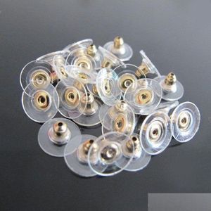 Earring Back 1000pcs lotto oro sier a forma di disco volante placcato Shorts Stoppers Casputs Plugs Trova di gioielli Accessori per gioielli CO199H DR DH5ID