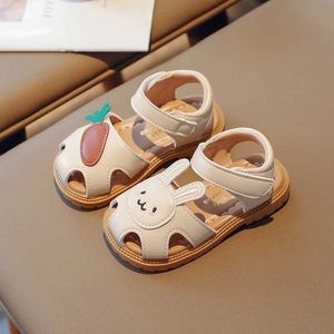 Сандалии размер 21-30 Девушки для девочек-малышей Летние детские туфли от 2 до 3 лет милая кроличья пустота