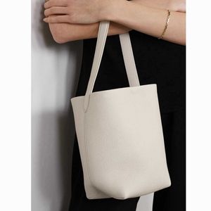 The Row Bags bucket bag Designer Summer new small top layer lychee grain cowhide Tote Bag ins handbag female 255F