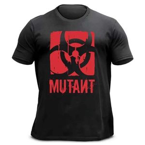 Men's Polos Summer gym mens T-shirts Mutant printed cotton fitness womens T-shirts high-quality fitness T-shirts mens clothing free shipping S52701