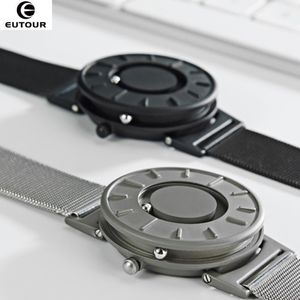 2018 New Style Watch Men Eutour Magnetic Ball Show Innovate Wristwatches Mens Nylon Strap Quartz Watch Fashion Erkek Kol Saati J190715 284s