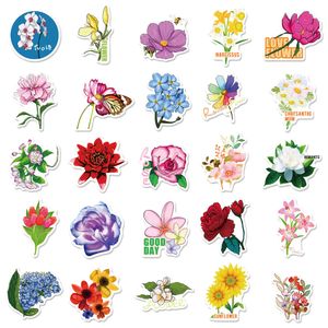 10/30/50pcs Pretty Blumen Aufkleber Rose Lily Graffiti Abziehbilder für Kinder Spielzeug DIY Laptop Lage Gitarre Auto Ästhetik Aufkleber Geschenk