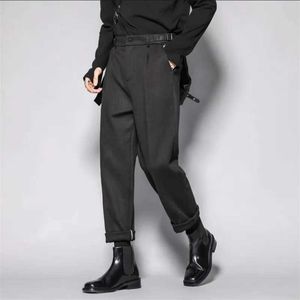 Men's Pants S-6XL!!2024 new spring and autumn casual pants loose straight pants mens wear pants fashion brand spliced dress pants Q0525