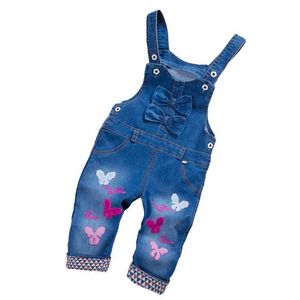 Overaller Rompers Nysrfz Spring och Autumn Childrens Full Set Jeans Clothing Newborn Denim Full Set Preschool/Preschool Girls Stand med byxor WX5.26