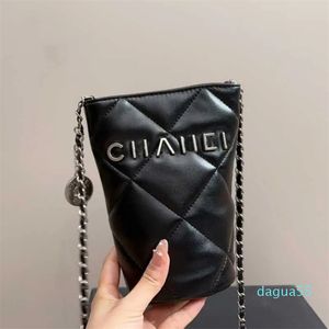 2024 Womens Luxury Shopping Bag Designer Tote Top Pure Leather Cosmetics Bag Sling Axel mobiltelefon