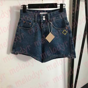 Shorts femininos shorts jeans de designer |Jeans de verão de cintura alta para mulheres |Trendy Borderyiogd