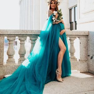 Party Dresses Blue Dress For Pregnant Winter Pregnancy Gowns Po Shoot A-Line Matenity Poshoot Bride 2024 Prom Gown