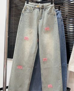 Jeans Womens Designer Embroidery Printing Trouser Legs Open Fork Tight Capris Denim Trousers Add Fleece Stretch Warm Slimming Jean Pants Cyg24052705-8