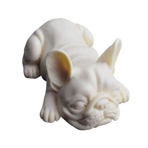 3d söta härliga hundar mousse cake mögel bulldog glass silikon bakning gumpaste verktyg efteressert formar för kakedekoration k699 210225 250w