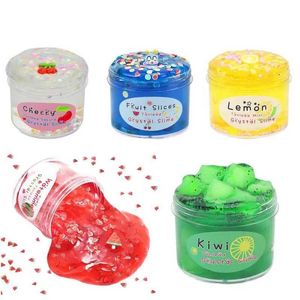 Clay Dough Modeling Crystal Fluffy Slime Supplies foam Ball Cotton Putty Soft Polymer DIY Full Charm for Compression Childrens Toys WX5.26