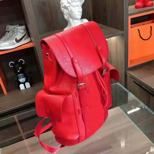 Designers design high quality leisure backpack for men and women water ripple leather couple travel backpack fashion fashion brand s 300P