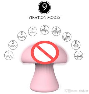 Neue Pilzform Mini 9 Geschwindigkeiten vibrieren Eier G Punkt Klitoralstimulation Körper Massagebastel Vibrator Erwachsener Sexspielzeug für Momen2398024