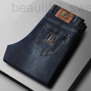 Men's Jeans designer High end jeans for men's summer new casual washed straight tube light luxury texture clothing AUJ1