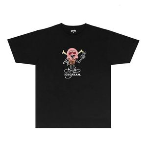 Flying Dog Ice Cream Classic Tengu Print T-shirt 100% bomullsskjorta Casual överdimensionerad Otter Lovers Trendy Fashion 2024 240524