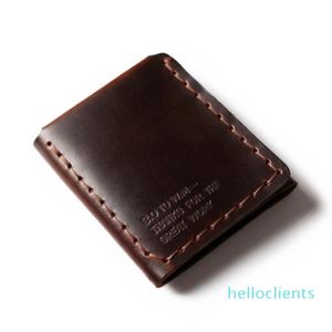 Echte Leder -Brieftasche Männer Das geheime Leben von Walter Mitty Cow Leder Brieftet Vintage Crazy Horse Handmade Wallet J190718 3199