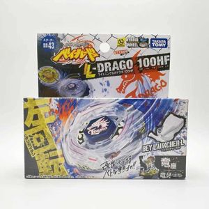 4d Beyblades Takara Tomy Beyblade Metal Battle Fusion Top BB43 L- Drago 100HF med lätt lansering ZGG5