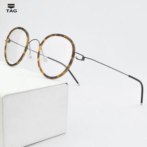 Brand Round Optical Glasses Frame Women Eyeglasses Computer Myopia Eye Frames For Men South Korea Denmark Spectacles Fashion Sunglasses 295K