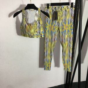 328 XL 2024 Sommarmärke Samma stil Långa byxor Två stycken Set High Quality Women's Two Piece Pants ärmlös Meiyi20231217