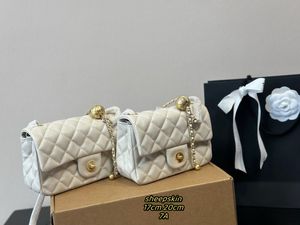 فاخرة spuare cf sheepeskin cf crossbody bag barse mini mini jall gold ball bag diamond chain bag bagge 17 cm 20cm color 7a Quality Quality