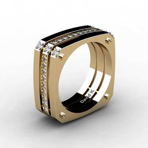 Accessori per anelli di banda per anelli punk per uomini e donne gioielli per feste anelli placcati in oro J240527