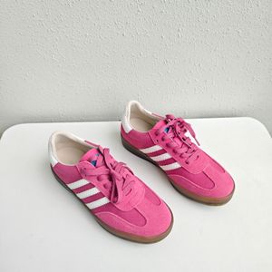 P88-1 Högkvalitativ rosa sneakers Kvinnor Tre-Stripe Rubber Soled Casual Shoes, storlek 35-40