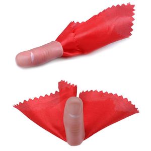 1Set Rubber Pinger Thumb Pink Screen Scarf Stage Show Show Magic Tricks Инструменты привлекательны Tric Party Pers 273i