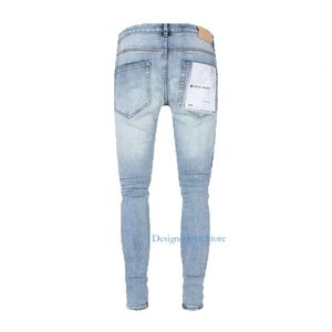 Мужчины фиолетовые джинсы дизайнерские бренды женские брюки летняя лунка высококачественная вышивка джинсовая джинсовая трос