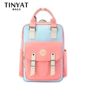 Frauen mit 15 -Zoll -Laptop -Backpacks -Schulschule Rucksacks für Teenage Middle School Mochila Travel Pink 20118 290V