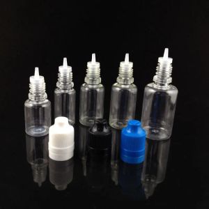 E sıvı şişeleri pe ejuice kurcalama açık plastik evcil hayvan damlası şişesi 10ml şişe çocuk geçirmez kapaklar boş e-sıvı yağ şişeleri ll