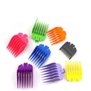 ヘアアクセサリー8pcs/set mti-colorガイド制限コームトリマーキットクリッパーガードアタッチメント3-25mmサロンツールドロップ配信製品もdhylu