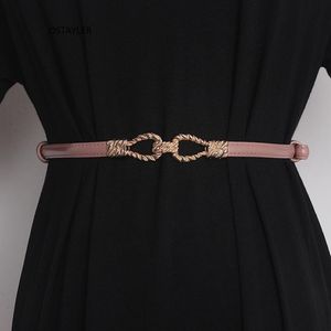 Belts Fashion Design Adjustable Slim Waist Belt For Women Cowhide Dress Coat Shirt Waistband Strap Real Leather Femme Cinturon 2022 285p