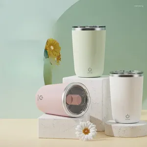 Canecas de agitação auto -agitadora caneca magnética aço inoxidável leite xícara de leite USB Automática liquidificador de café Automotor mixer inteligente água