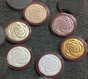 Hi Rosas de qualidade Glow Powder 6 Cores Diamond Bronze Bonge Highlighter Power Maquiagem Face Brilhando destacando o pó prensado7217616