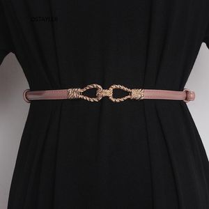 Belts Fashion Design Adjustable Slim Waist Belt For Women Cowhide Dress Coat Shirt Waistband Strap Real Leather Femme Cinturon 2022 303l