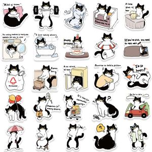 50pcs desenho animado adesivos de gato de leite fofo kawaii grafitti decalque de vinil à prova d'água para diário Laptop Laptop Bottle Kids Toy Gream