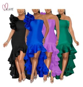 2022 Women039s Long Dresses Clothing Female Evening Party Dress Formal Occasion with Ruffles Christmas Clothes for Women Mermai2723938