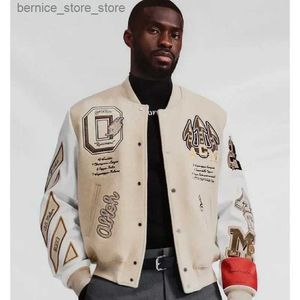 Men's Down Parkas New Harajuku Fashion Joker Baseball Uniform Male Y2K Street Pop Hip Hop Heavy Industry Embroidery Jacket Couple Casual Jacket Q240527