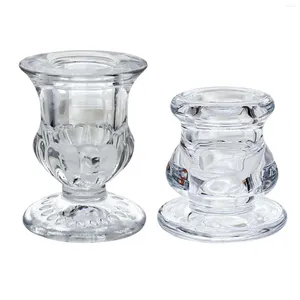 Candle Holders Glass Holder Ornament Centerpiece Stand Decoration For