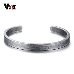 Vnox Vintage Viking Manschette Armbänder Armreifen für Männer Frauen Einfache klassische Pulseras Hombre Edelstahl Männlicher Schmuck 220222 237c