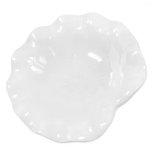 Miski stołowe obiadowe imitujące imitujące porcelanowe naczynia Płyty białe melamina deserowa przekąska