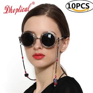 Óculos de sol de 10pcs Moda de moda Os óculos de sol de leitura do cordão de copos de retenção por atacado por Dhoptical B065 240527