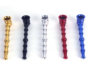 Metal Pipe Mounthpiece Zinc Alloy Bamboo Shape High Quality Mini Smoking Pipe Tube Portable Unique Design Easy To Carry Clean7057245