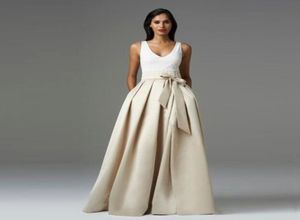 2016 High Quality Satin Party skirt For Women Ruffles Bow Long Tutu Skirt Laberate Maxi Elasitc Waist Formal Party Skirts2594078
